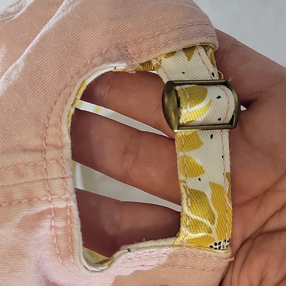 Pink Slide back Hat Embroidered Enjoy the Journey - Picture 5 of 5